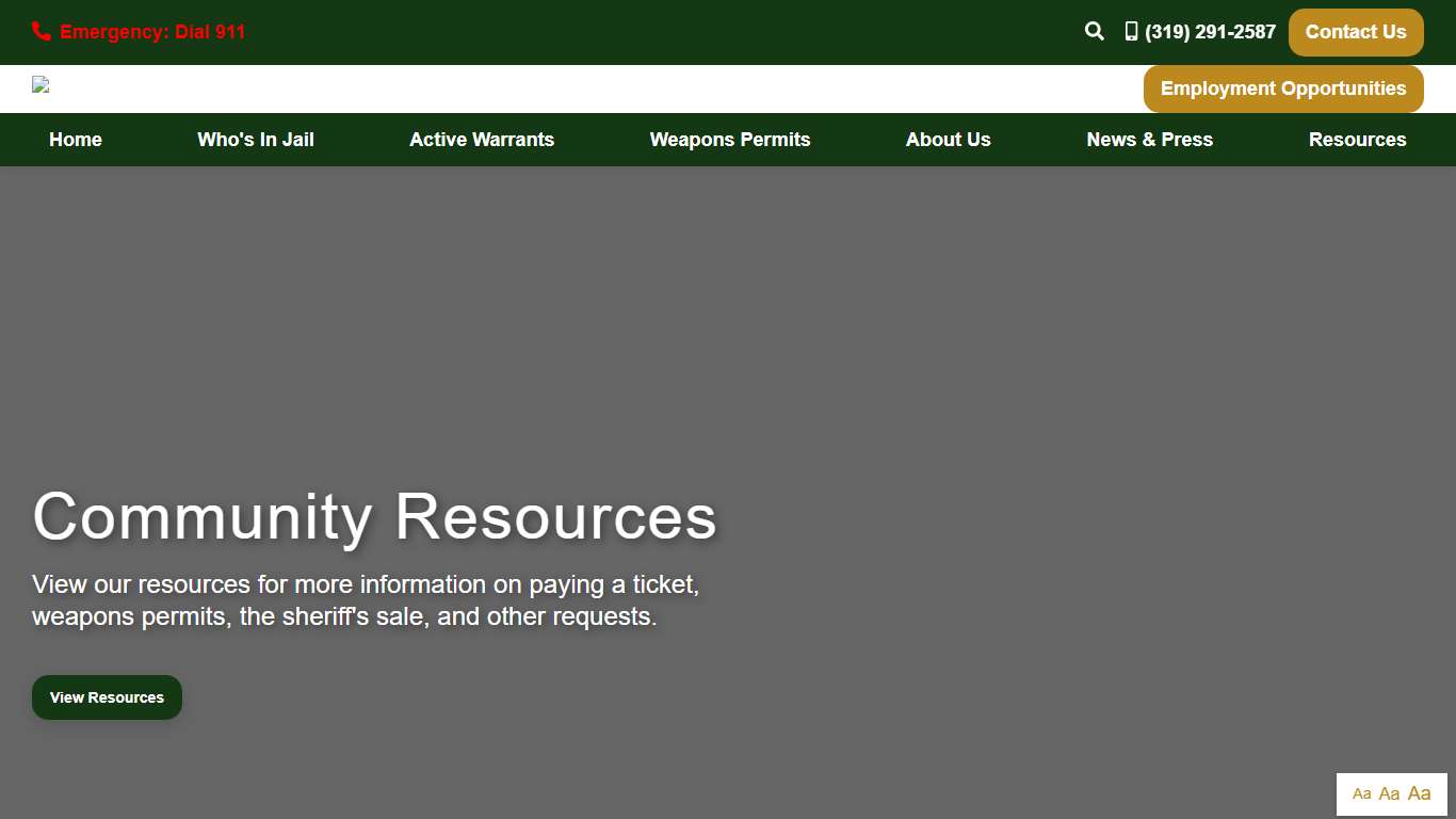 Black Hawk County Sheriff's Office- Excellence In Law Enforcement Black